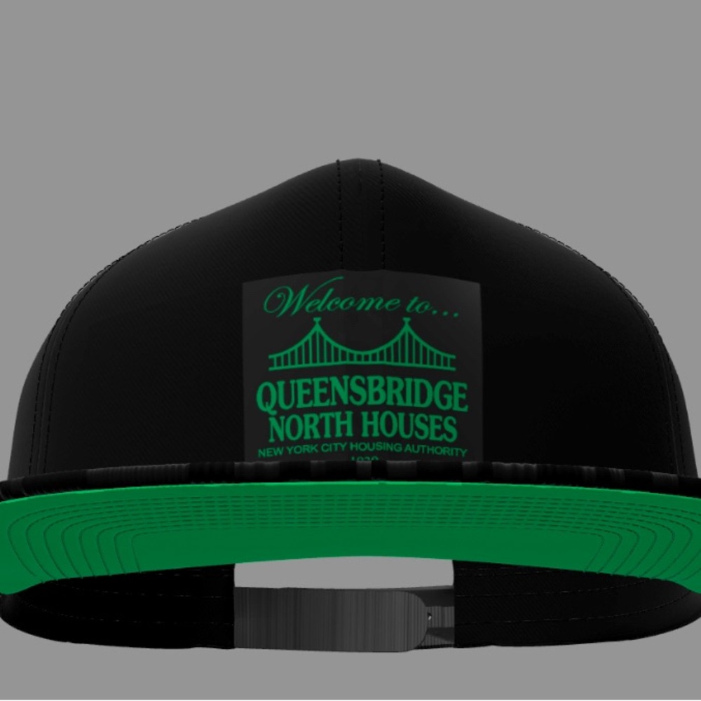 Welcome To Queens Bridge Houses 🌉 Embroidered Houses Snap Back